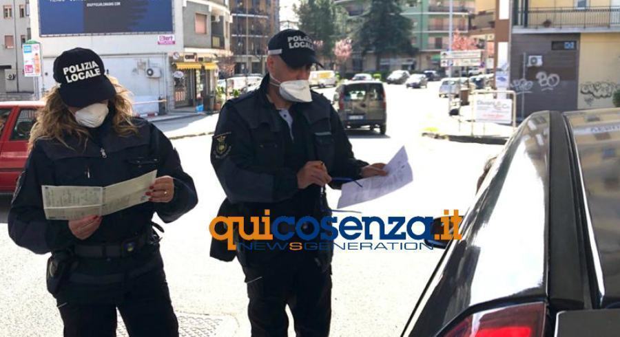 controlli polizia locale cosenza coronavirus
