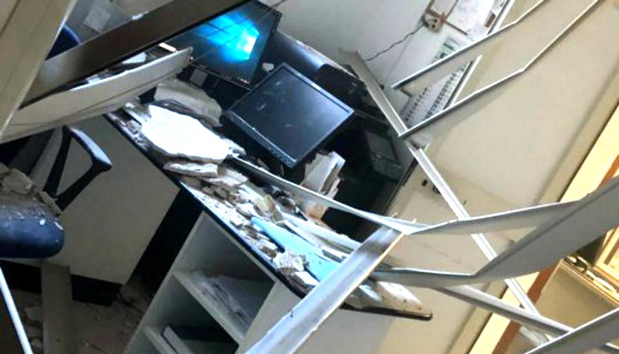 crollo controsoffitto annunziata cs