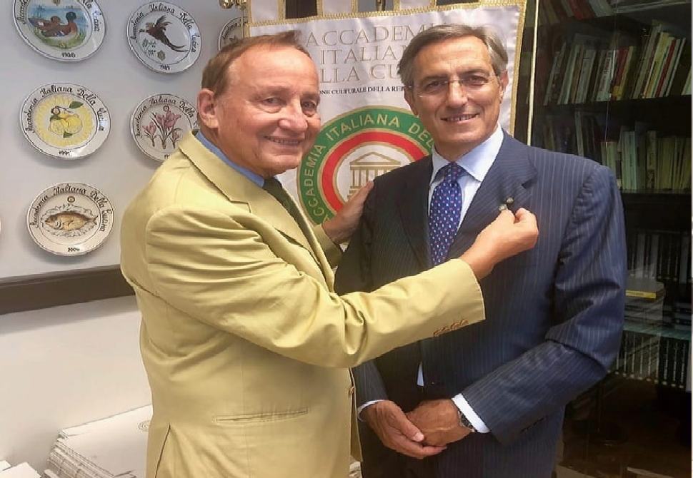 Accademia Italiana Cucina di Cosenza, Branda riconfermato alla guida 51 da sx Petroni e Branda 1 1
