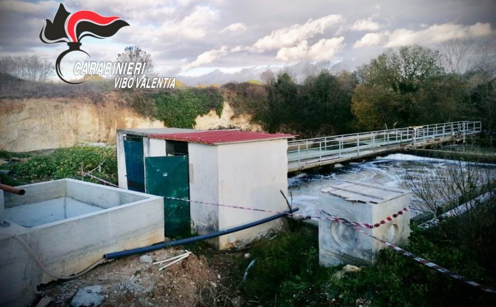 Danni all'ambiente e liquami sversati nel fiume, sequestrato un depuratore 51 depuratore sant onofrio vv