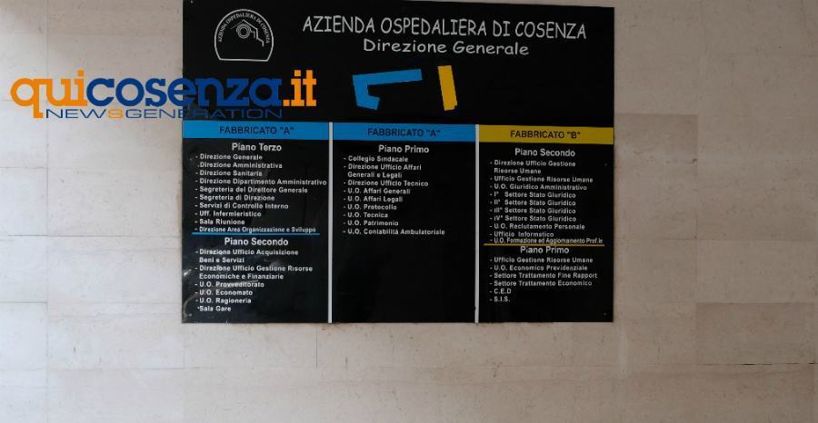 direzione Azienda ospedaliera Cosenza