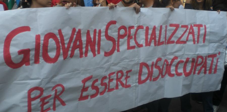 disoccupazione giovanile