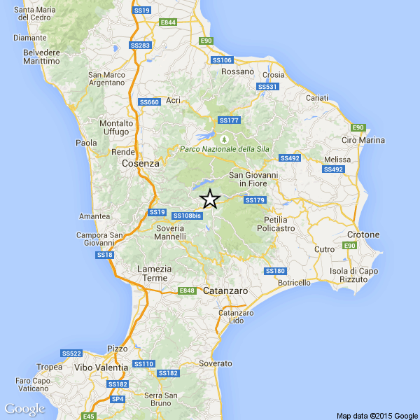 Terremoto di magnitudo 4.1 a Cosenza, scossa avvertita anche nel catanzarese 199 epicentro cosenza