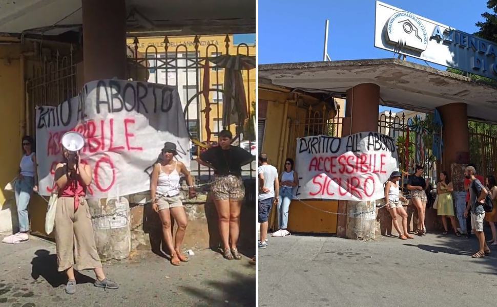 fem in ospedale protesta ivg aborto