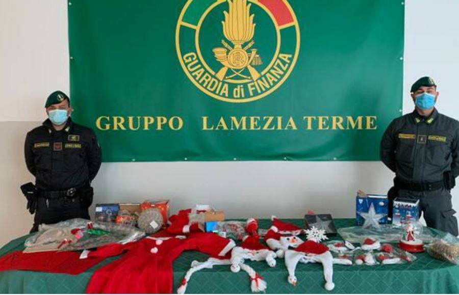 finanza lamezia merce natale sequestrata