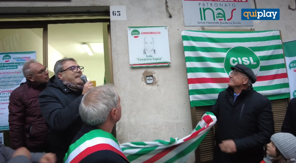 Longobucco: intitolata a Cesarino Sapia, storico sindacalista, la sede locale della Cisl 1 foto cisl