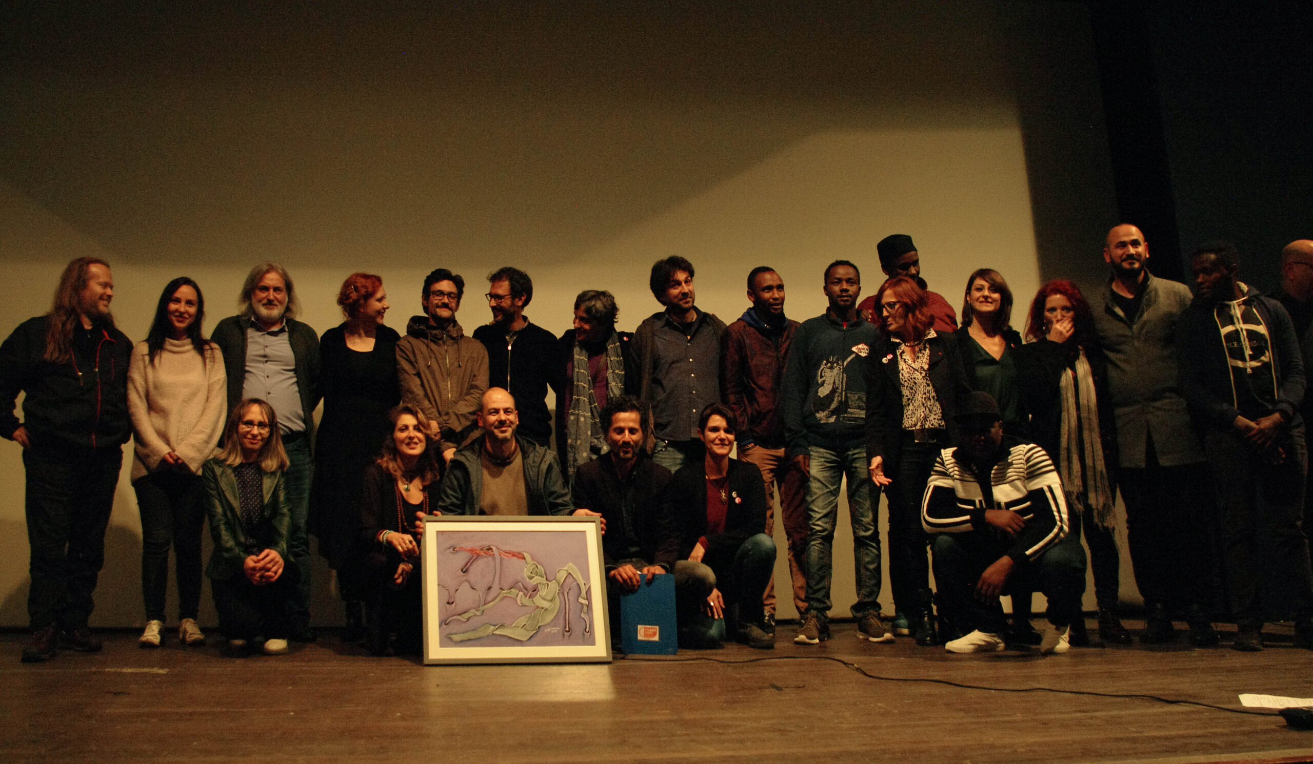 foto di gruppo serata finale del MyART Film Festival scaled