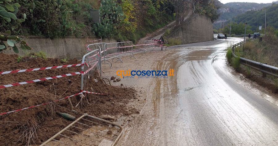 frana via corsonello strada mendicino cosenza