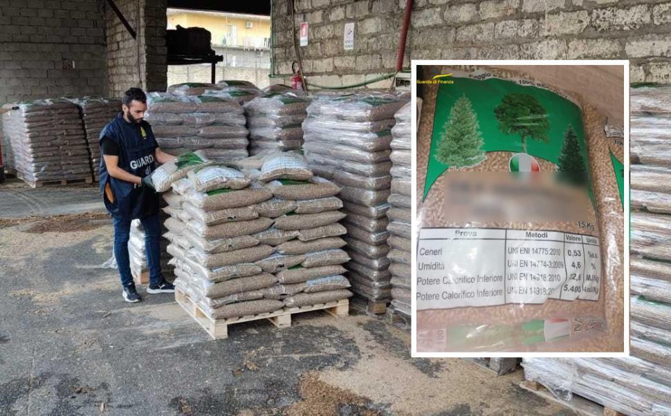 Truffa sulla vendita di pellet contraffatto. Sequestrate 75 tonnellate anche a Cosenza 1 truffa pellet
