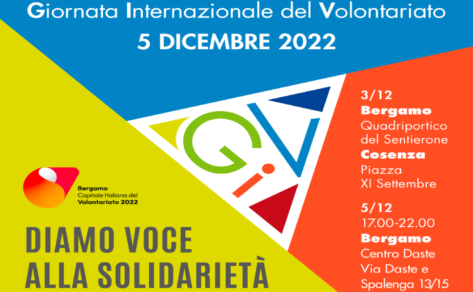 giornata internazionale del volontariato 2022