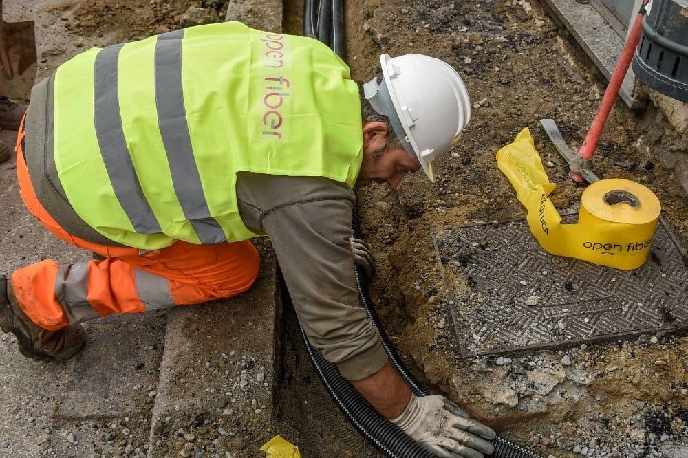 gli scavi di Open Fiber