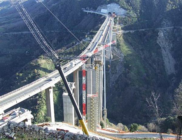 impalcatura viadotto A3