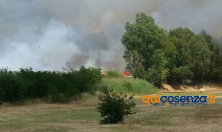 incendio contrada lecco rende 1