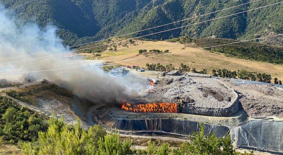 incendio discarica