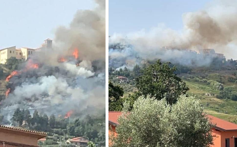 Incendio a Rende, Federazione Riformista: "istituire un fondo per i cittadini" 51 incendio rende paese 1