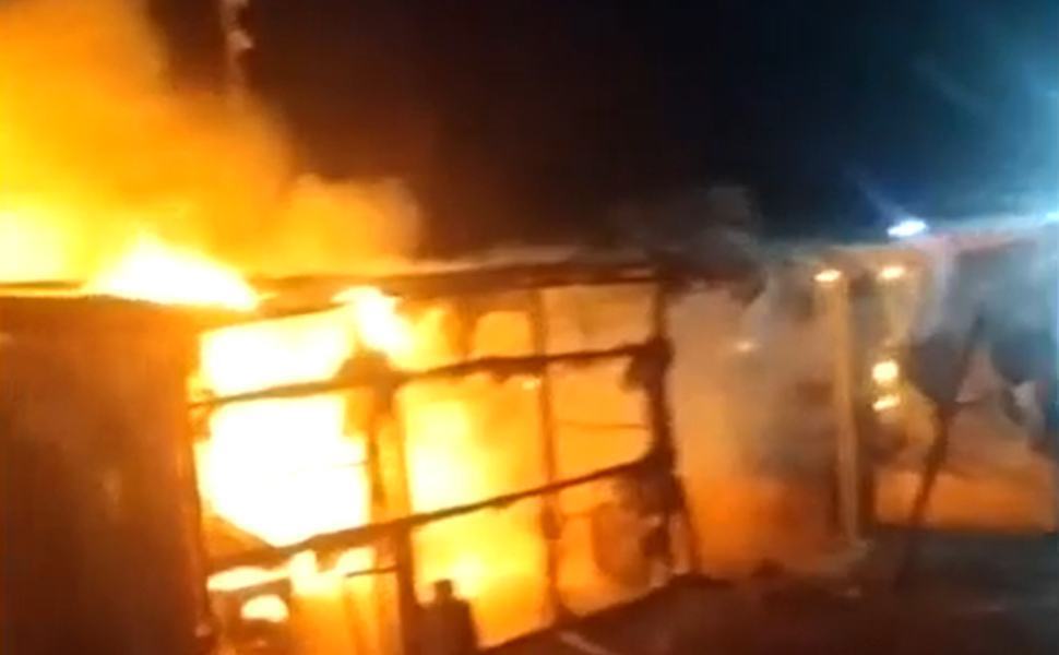 incendio tendopoli san ferdinando