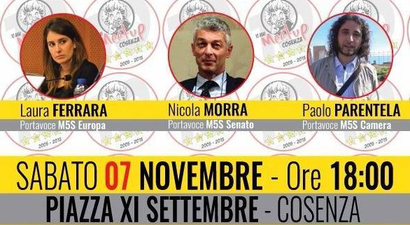 iniziativa grillini cosenza