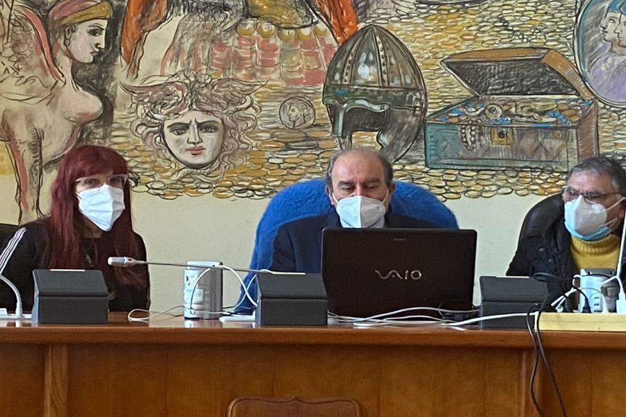 Vaccini a Cosenza, direttore Asp Rizzo: "obiettivo è di migliorare, ma manca la materia prima" 51 la Presidente De Marco e il dottor Martino Rizzo durante la seduta di commissione sanita cosenza