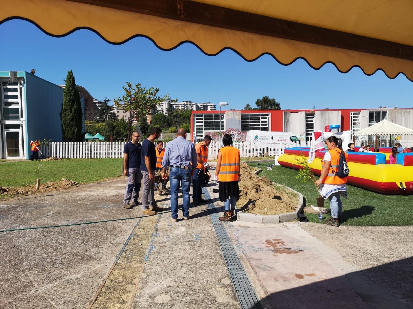 la piantumazione degli alberi alla citta dei ragazzi 3