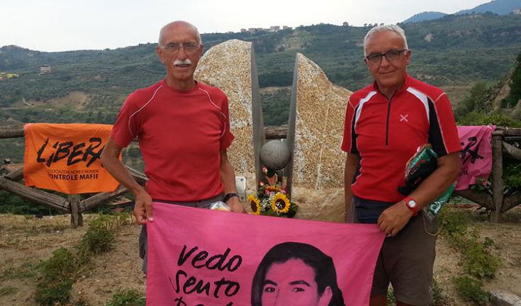 Esponenti di 'Libera' in pellegrinaggio attraverso la Calabria contro la mafia 51 libera