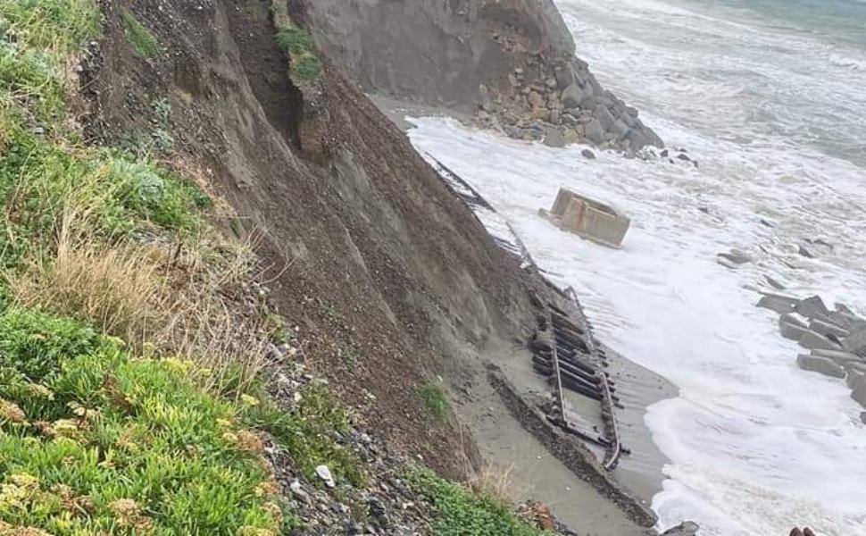 linea ferroviaria maltempo danni