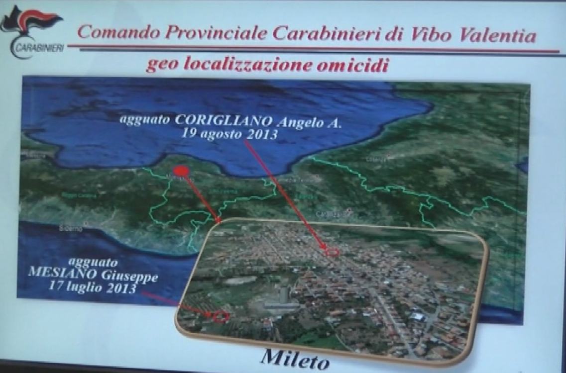 Omicidi per 'pane e bestiame', auto carabinieri speronata mentre trasportava arrestato 188 luoghi omicidi mileto 2013