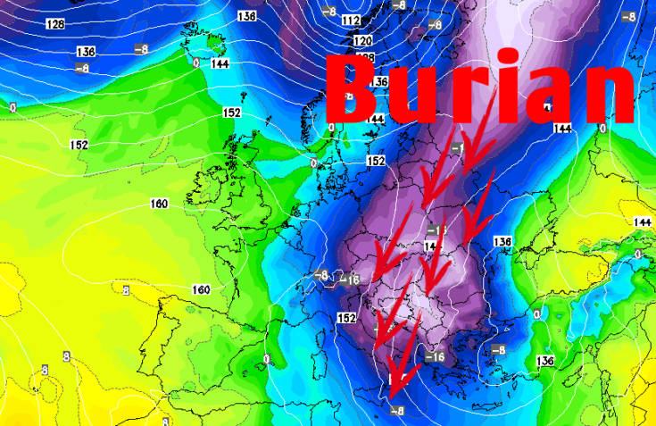 Arriva il Burian. Calabria al gelo per 4 giorni, neve anche sulle coste e temperature polari ovunque 56 mappa home ok