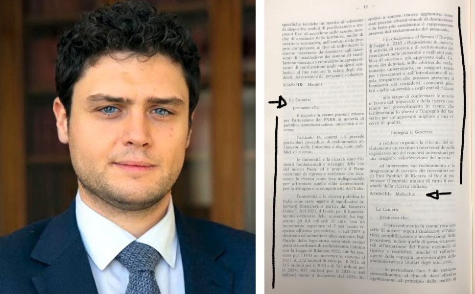 melicchio proposta legge universita ricerva