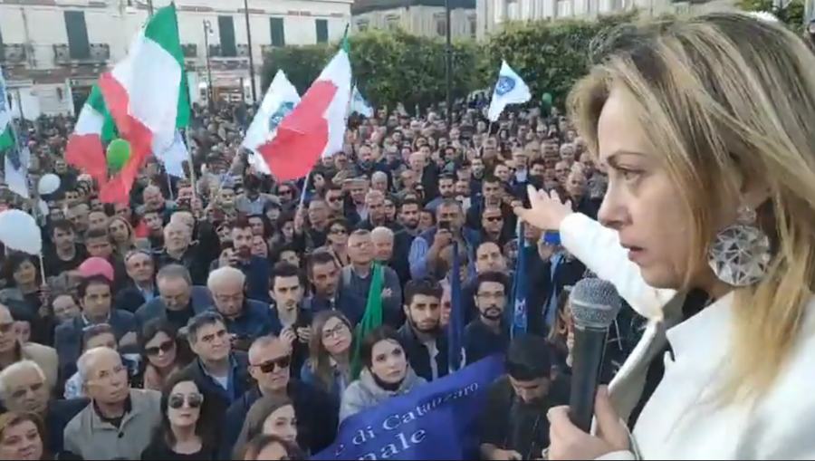 meloni a reggio calabria