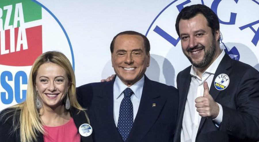 meloni berlusconi salvini