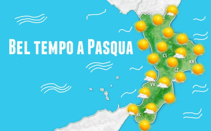 Meteo mappa Calabria Pasqua