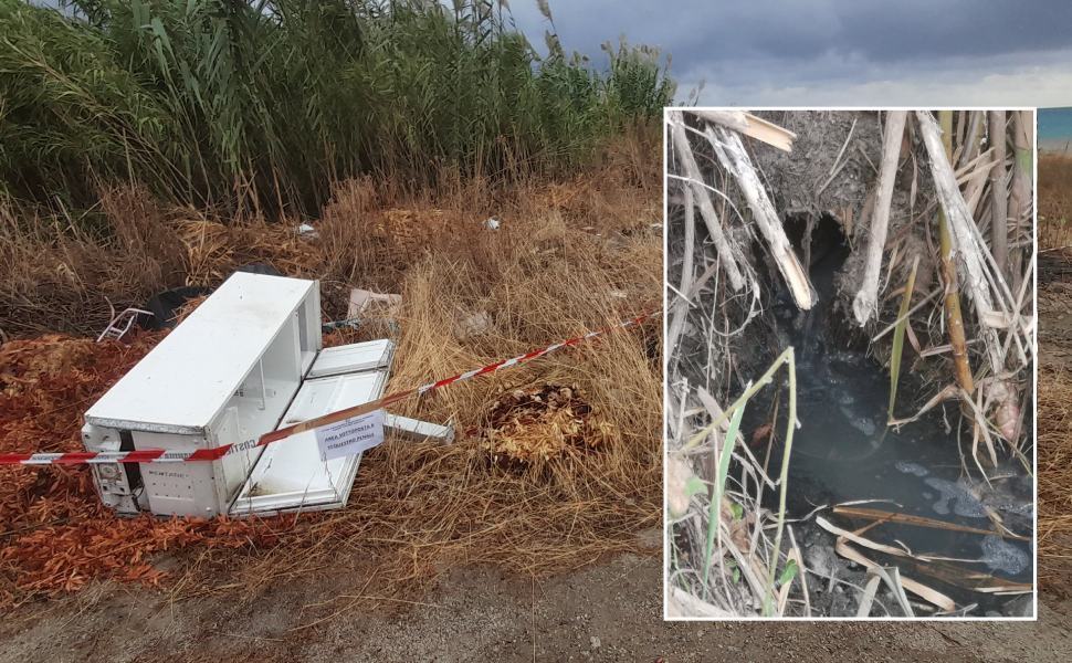 monasterace rifiuti e liquami sversati