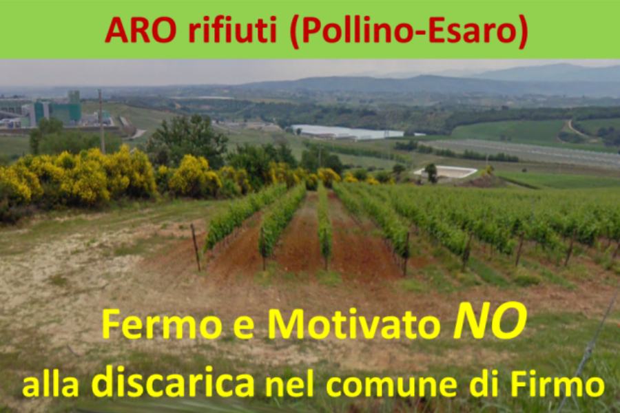 Rifiuti a Firmo, 26 Comuni contro la discarica a servizio dell’ATO 51 no discarica firmo