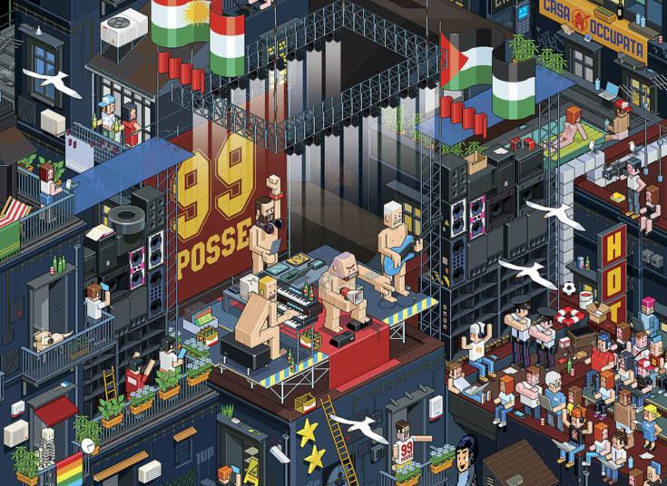 Tornano a Cosenza i 99 Posse, è festa domani all'auditorium popolare 80 novenove-posse-cosenza