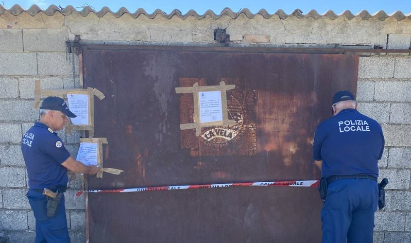 officina meccanica sequestrata