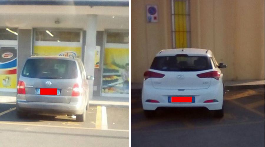 parcheggi disabili occupati abusivamente 1