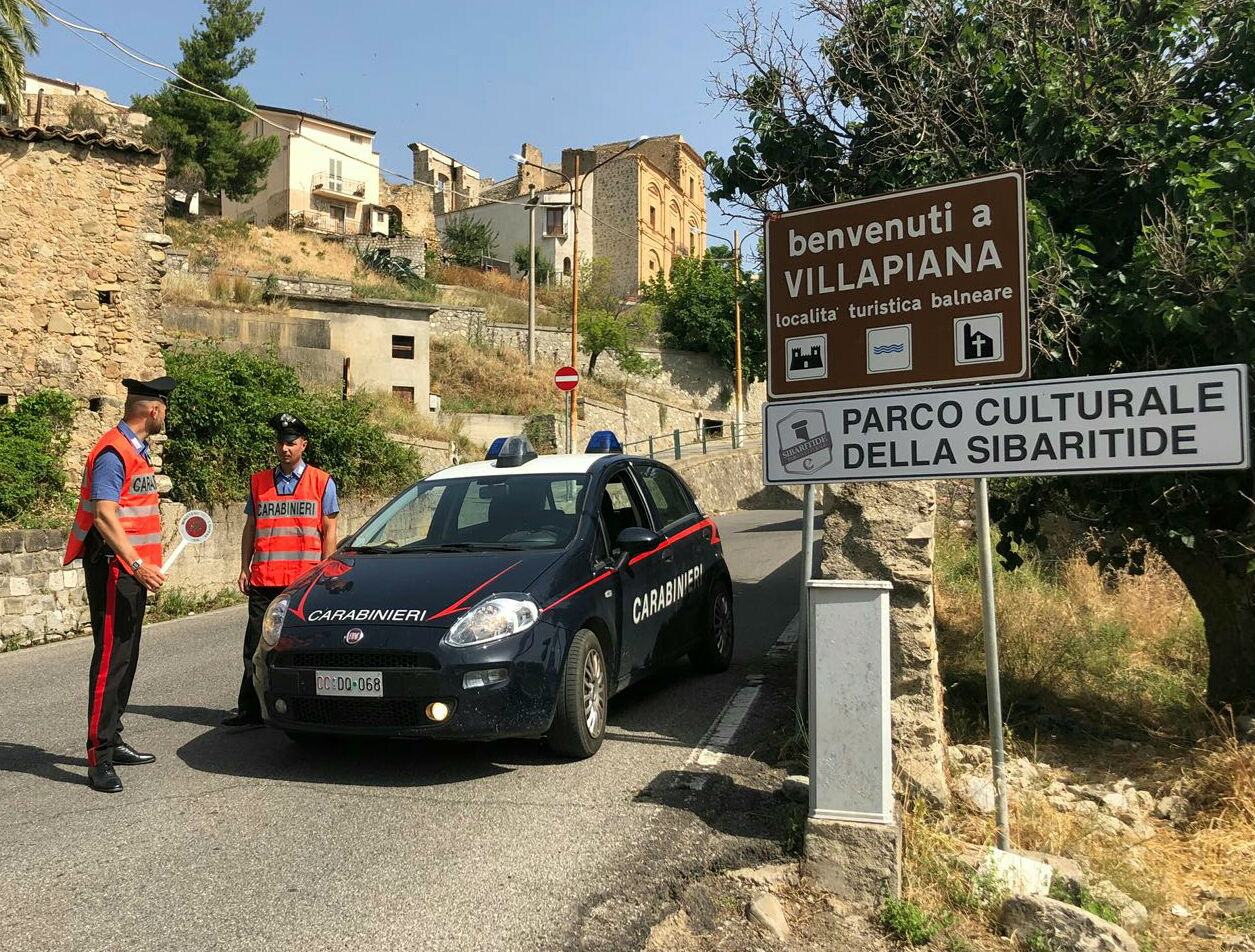 In villeggiatura in provincia di Cosenza rapinano un'anziana, arrestati 51 parco sibaritide