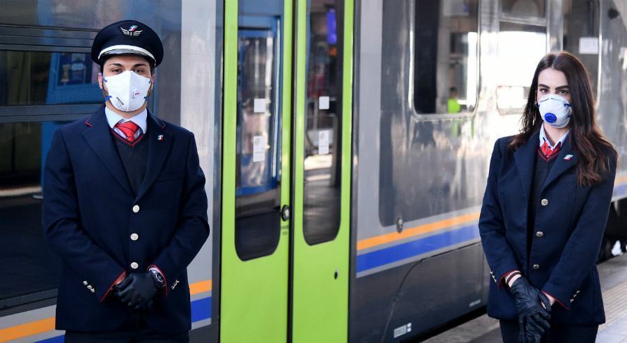 personale trenitalia mascherine