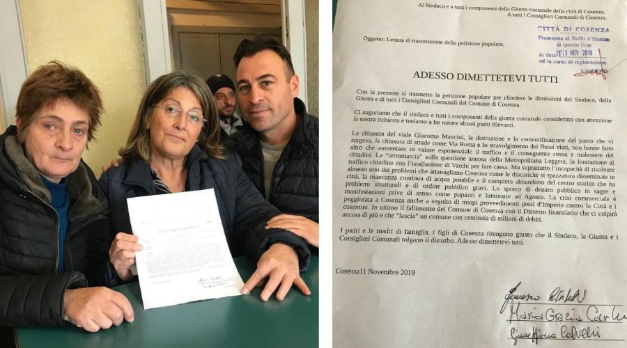 petizione popolare cosenza comune