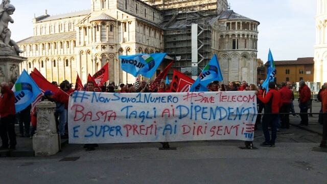 pisa presidio lavoratori tim01