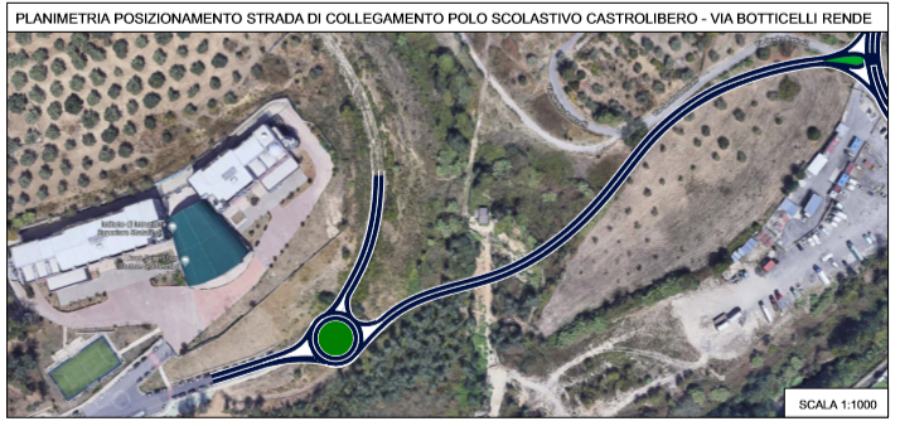 planimetria strada castrolibero rende