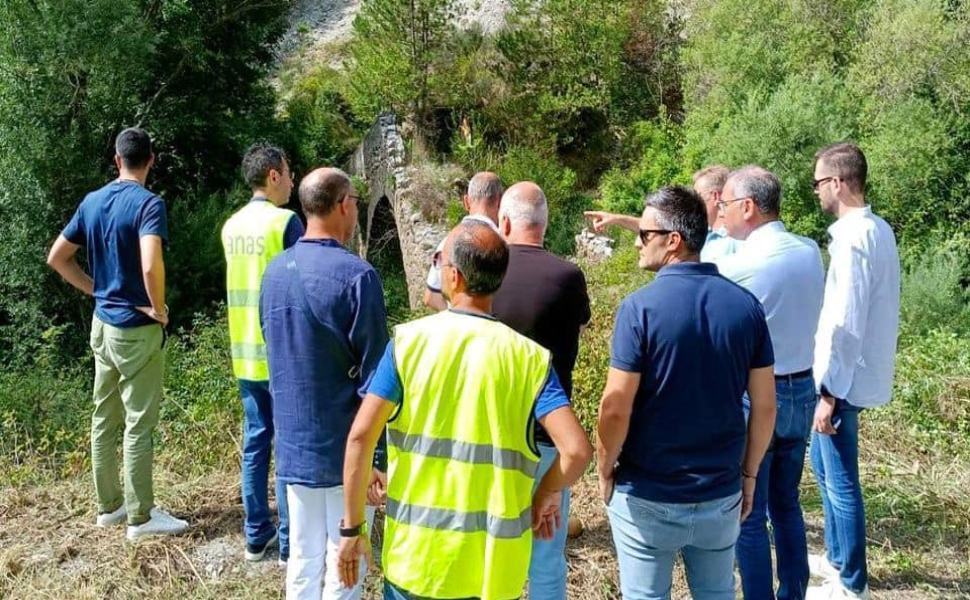 ponte dei francesi sopralluogo mormanno sindaco anas parco