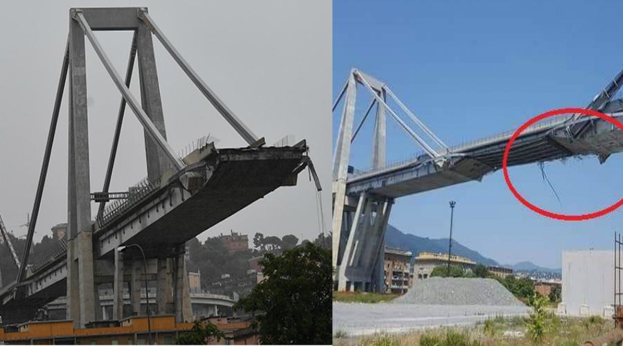 ponte prima e dopo genova