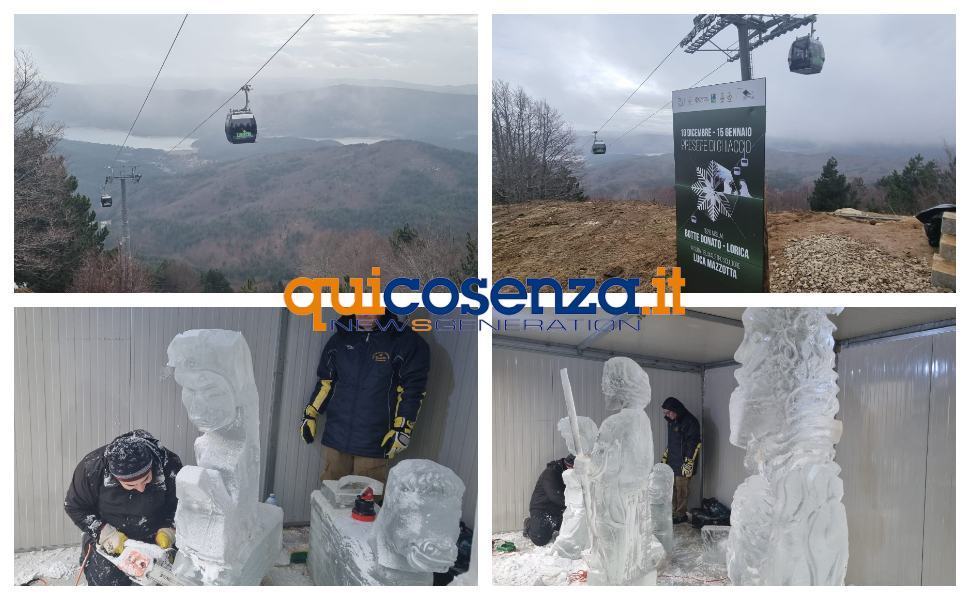 presepe ghiaccio con logo qui cosenza 2