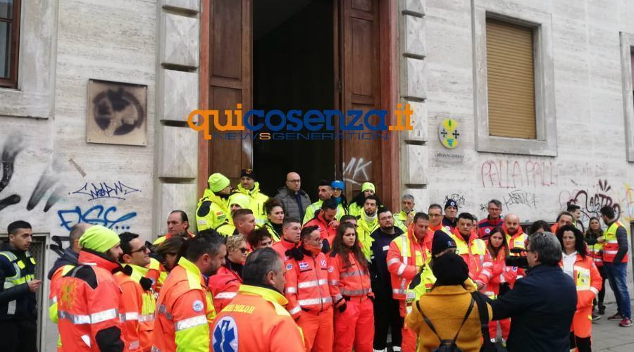 protesta 118 volontariato Asp 05