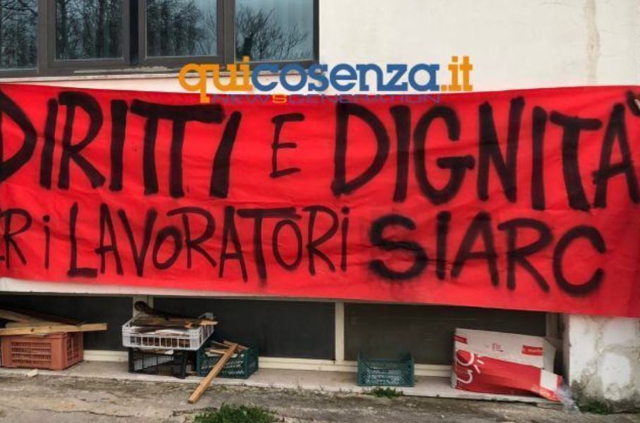 protesta lavoratori siarc