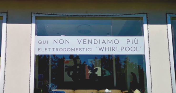 qui non vendiamo piu whirlpool