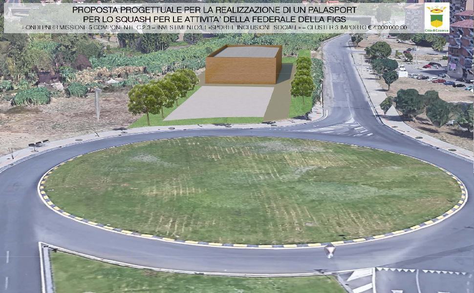 rendering impianto squash