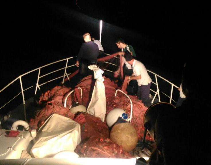 Pesca abusiva, sequestrati dieci chilometri di reti illegali 55 reti pesca