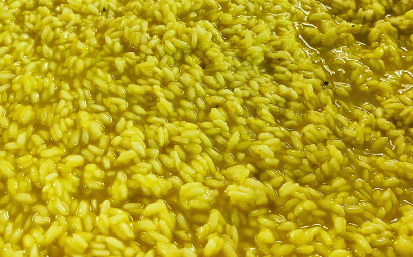 riso pesto fiori zucca